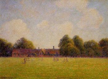 Camille Pissarro : Hampton Court Green, London